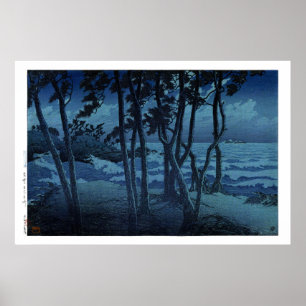 Póster ukiyoe hasui n10 Hinomisaki en Izumo