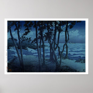 Póster ukiyoe hasui n10 Hinomisaki en Izumo