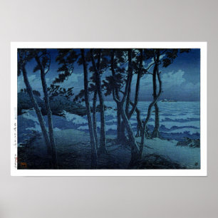 Póster ukiyoe hasui n10 Hinomisaki en Izumo