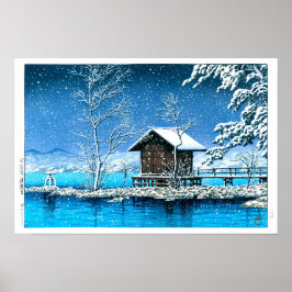 Póster ukiyoe - hasui - N.º 28 Santuario Kansanomiya en…