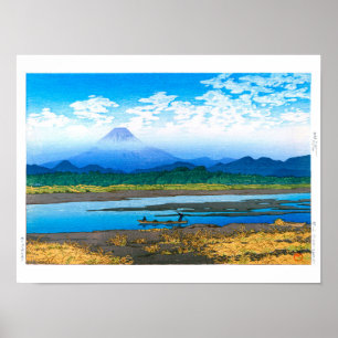 Póster ukiyoe - hasui - río Banyū Nº 37 -