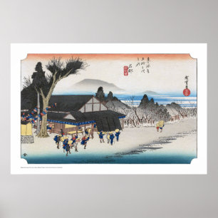 Póster ukiyoe - Hiroshige - No.51 Ishibe -