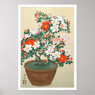 Póster Ukiyoe [Koson] Azalea en Pot (XS)
