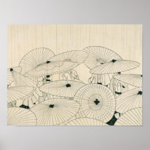 Póster Ukiyoe moderno por Komura Settai
