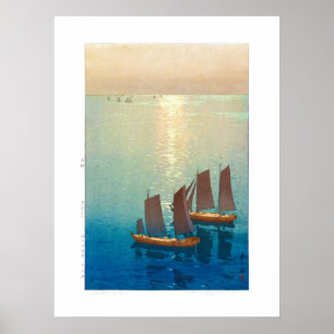 Póster ukiyoe - Yoshida - 01 - El mar abrasador