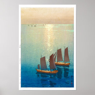 Póster ukiyoe - Yoshida - 01 - Mar Brillante