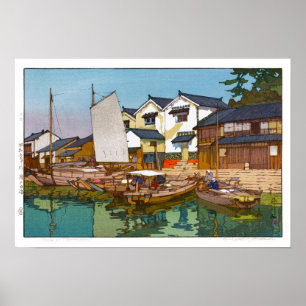 Póster ukiyoe - Yoshida - 05 - Kura en Tomonoura -