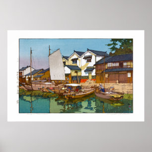 Póster ukiyoe - Yoshida - 05 - Kura en Tomonoura -