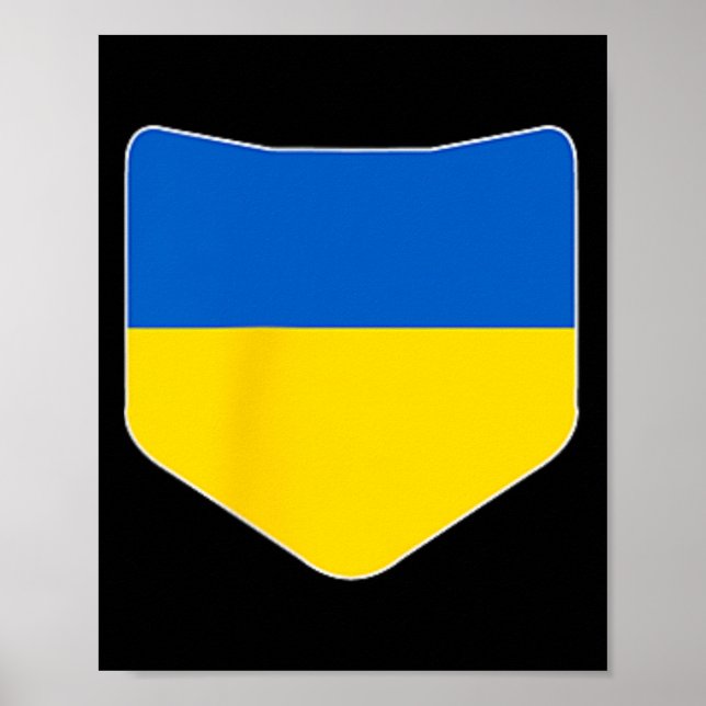 Póster Ukraine Flag With Printed Ukrainian Flag Pocket  (Frente)