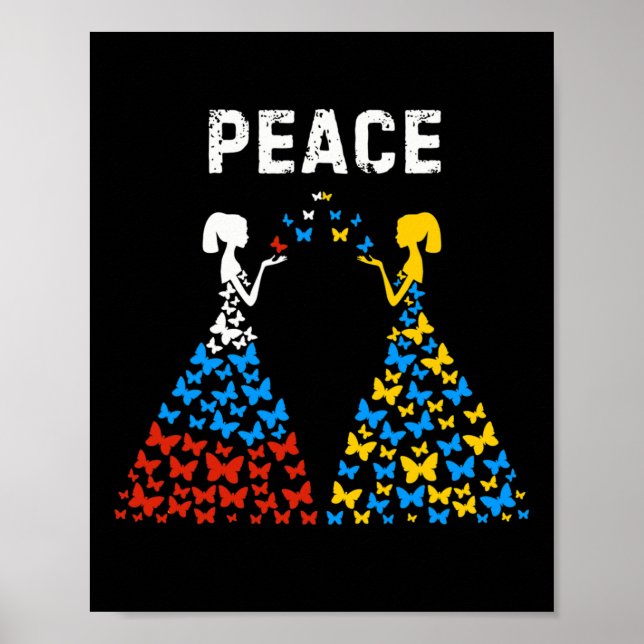 Póster Ukraine Russia Peace Stop War  (Frente)