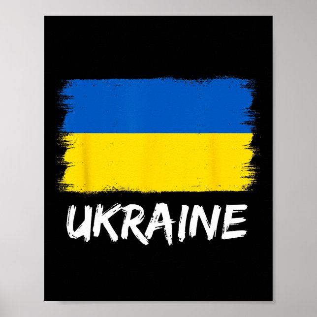 Póster Ukrainian Flag Ukraine 3  (Frente)