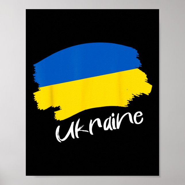 Póster Ukrainian Flag Ukraine 4  (Frente)