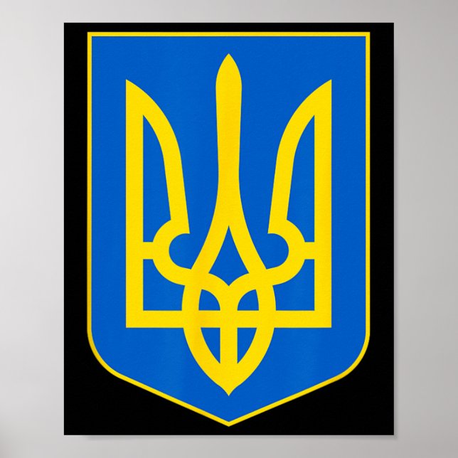 Póster Ukrainian Flag Vintage Ukraine Flag 2  (Frente)