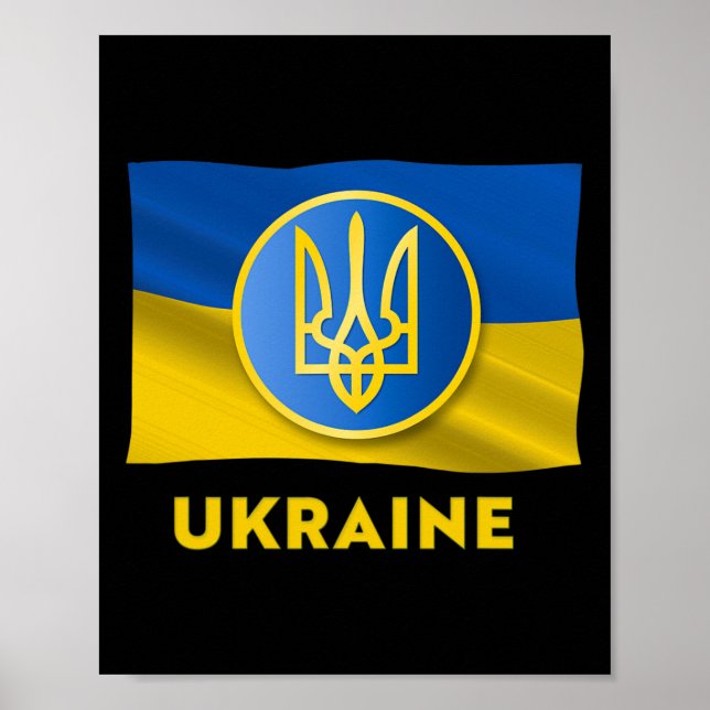 Póster Ukrainian State Symbol - Ukraine Flag  (Frente)