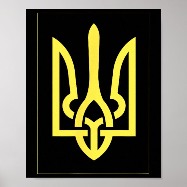 Póster Ukrainian Ukraine Trident  (Frente)