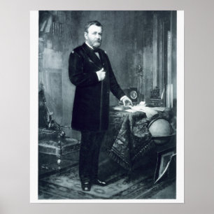 Póster Ulises S. Grant, décimo octavo presidente del Sta