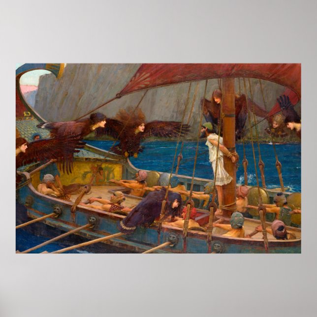 Póster Ulises y las sirenas (Frente)