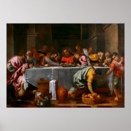 Póster Última cena - Agostino Carracci - c1595