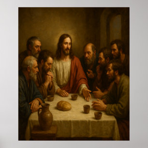 Póster Última cena con Jesús™ LDS Wall Art