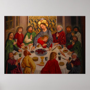 Póster Última cena - Heinrich Lutzelmann - c1485