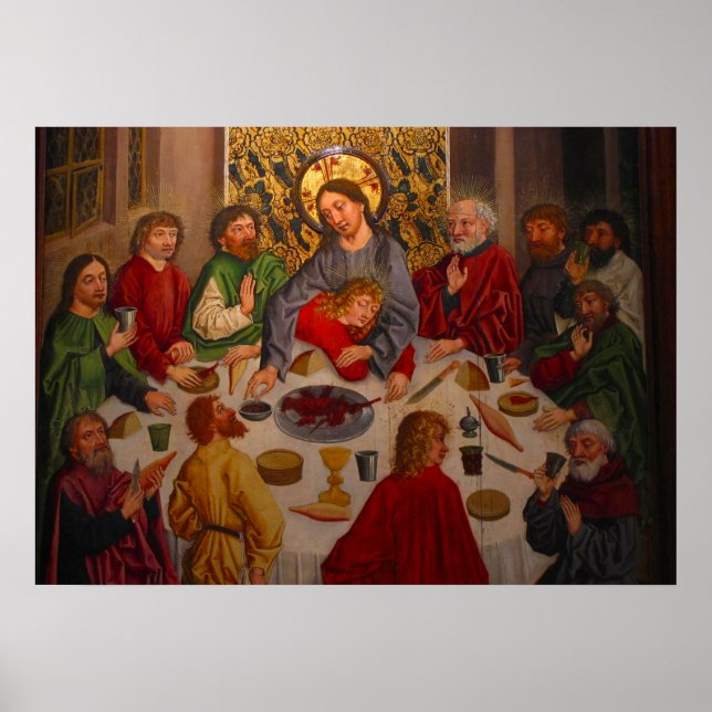 Póster Última cena - Heinrich Lutzelmann - c1485 (Frente)
