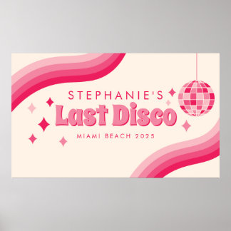 Póster Última disco Poster del partido Bachelorette Party