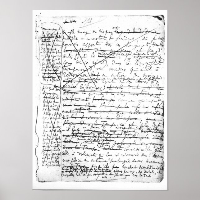 Póster Última página de 'A la Recherche du Temps Perdu' (Frente)