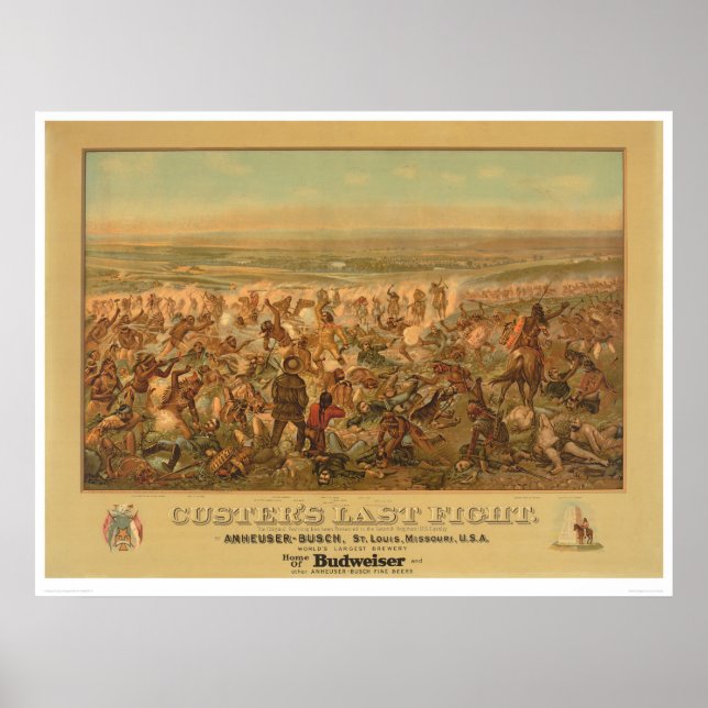 Póster Última pelea de Custer (2610A) (Frente)