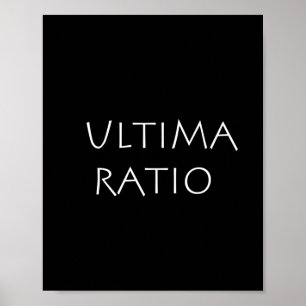 Póster Ultima ratio