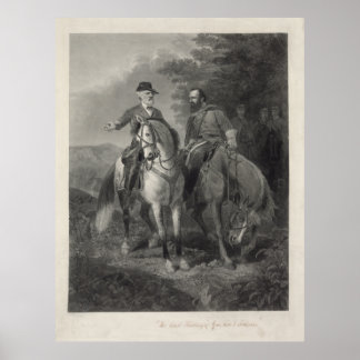 Póster Última reunión de Robert E. Lee y Stonewall Jackso