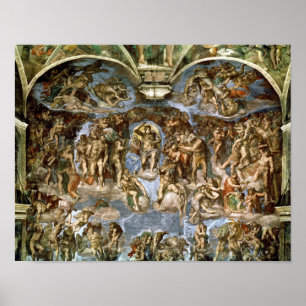 Póster Última sentencia, de la Capilla Sixtina, 1538-41