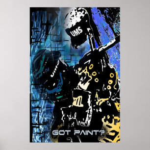 Póster Última supervivencia Paintball