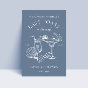 Póster Última Tostada En La Bienvenida De La Fiesta De La