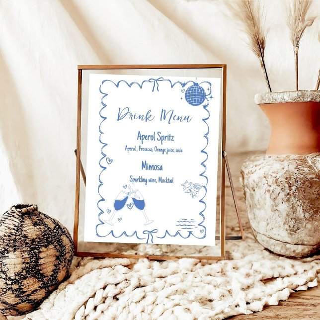 Póster Última tostada en la soltera del menú de bebidas d (Subido por el creador)