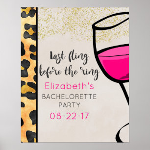 Póster Última Vuelta Antes De La Bachelorette De Impresió