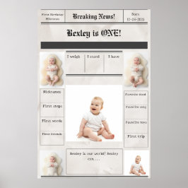 Póster Últimas noticias Primeros hitos