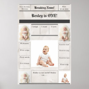 Póster Últimas noticias Primeros hitos