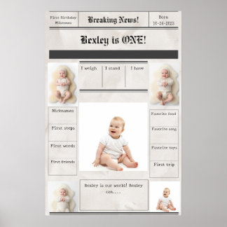 Póster Últimas noticias Primeros hitos