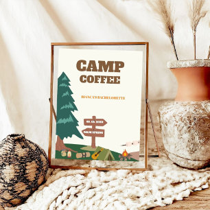 Póster Último Camino Antes Del Rótulo De Café Veil Camp