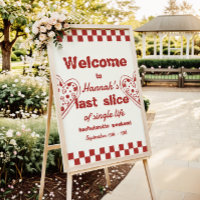 Último cartel de bienvenida de Slice Pizza Bachelo