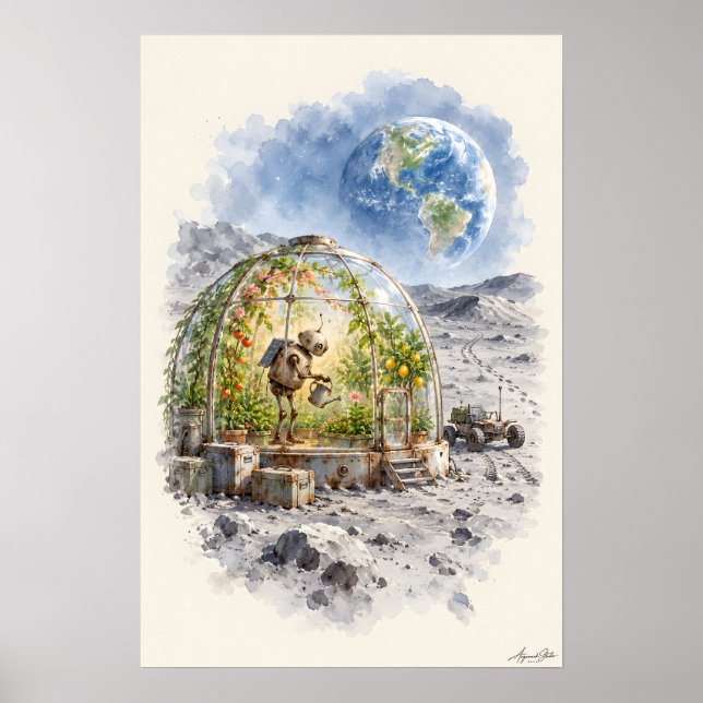 Póster Último cuidador de jardín (Frente)