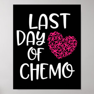 Póster Último Día De Chemo Cáncer De Mama Sobreviviente