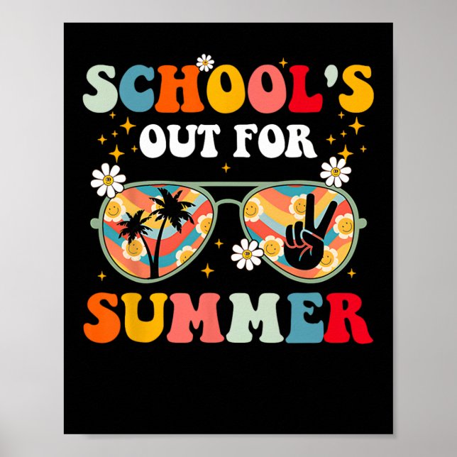 Póster Último día de clases para profesores de verano G (Frente)