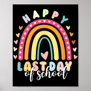 Póster Último Día De Escuela Maestro 