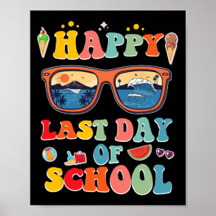 Póster Último día de escuela para niños 