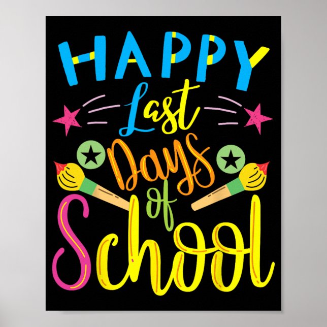 Póster Último Día De Escuela Último Día De Escuela Profes (Frente)