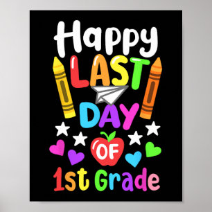 Póster Último Día De La Escuela Primer Grado Cl De 2024 N