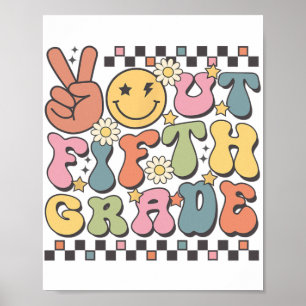 Póster Último Día De La Paz De Quinto Grado Groovy En Qui