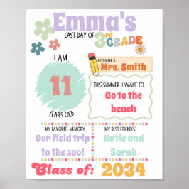Póster Último día de Poster escolar