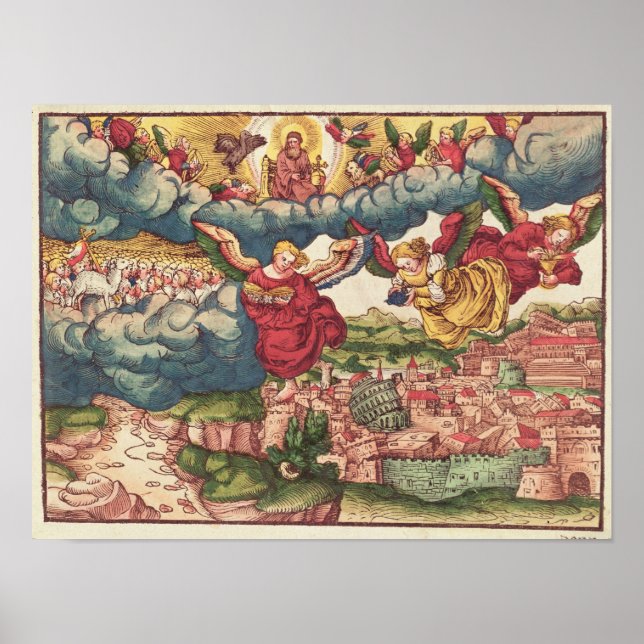 Póster Último fallo, de la Biblia Luther, c.1530 (Frente)